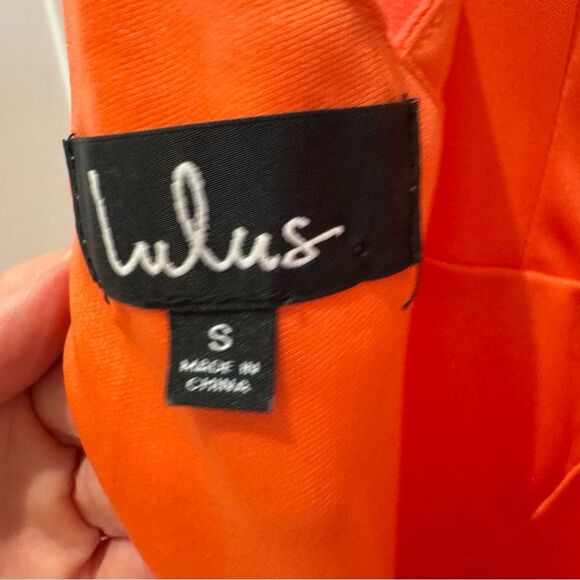 LULU’S coral high low ruffle long maxi dress small - Picture 7 of 11